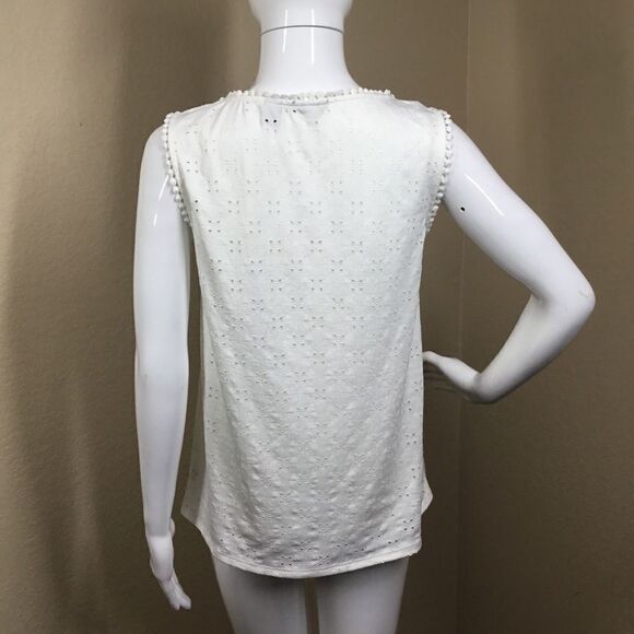 Halogen Eyelet Knit Tank (C2) - Picture 2 of 6